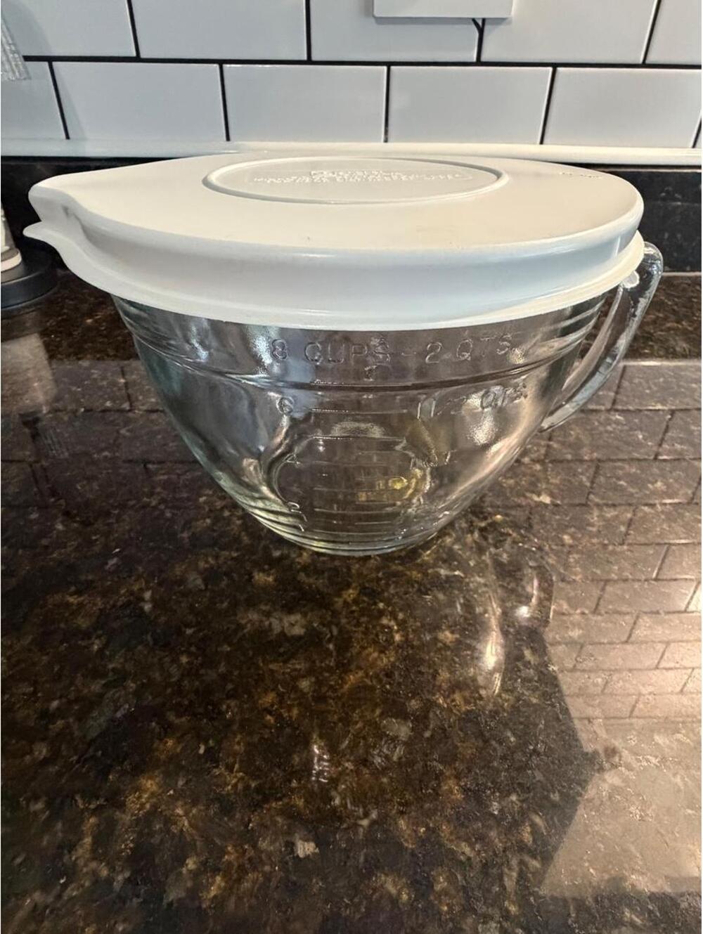Anchor Hocking Batter Bowl Glass 8 Cup mixing bowl